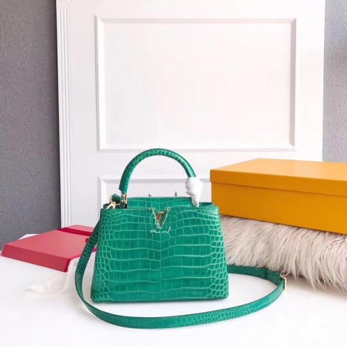 Louis vuitton original crocodile CAPUCINES PM M94587 vert