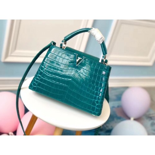 Louis vuitton original crocodile CAPUCINES PM N93163 vert
