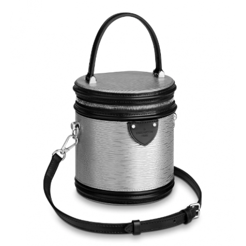 Louis vuitton original sac CANNES en cuir épi M55316 Argent