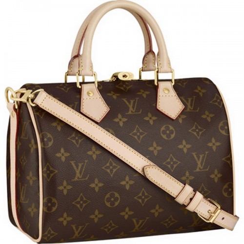 Louis Vuitton Toile Monogram Speedy 25 avec Bandoulière M40390