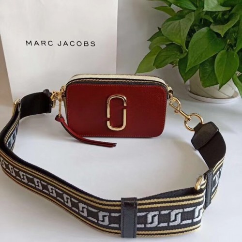 MARC JACOBS Sac bandoulière en cuir Saffiano Snapshot 23769