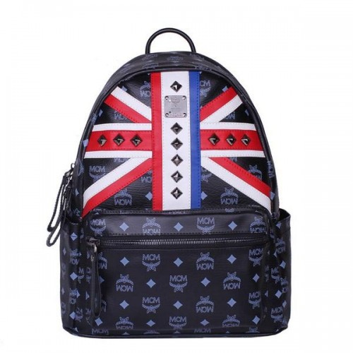 MCM Medium Drapeau du Royaume-Uni Sac à dos MC5173 Noir