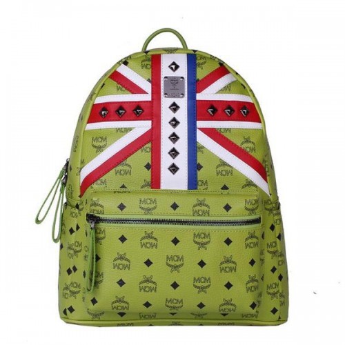 MCM Medium Drapeau du Royaume-Uni Sac à Dos MC5173 Vert