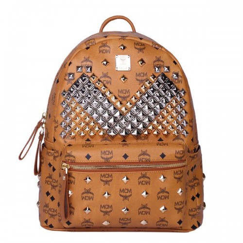 MCM Sac à dos à clous avant Stark Medium MC4238 Blé