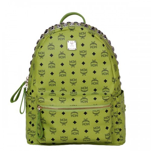 MCM Sac à Dos Moyen à Clous MC4232 Vert