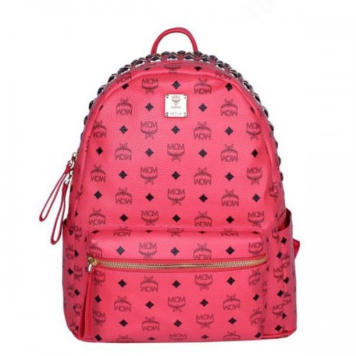 MCM Medium Top Studs Sac à Dos MC4232 Rouge
