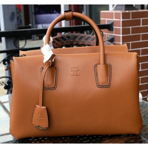 MCM Milla Tote Bag Cuir de veau MCM1180 Blé