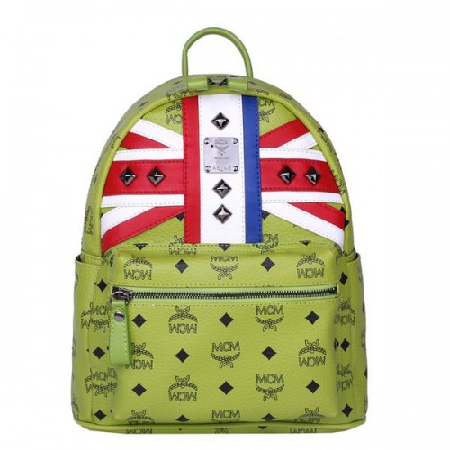 MCM Petit drapeau du Royaume-Uni Sac à dos MC5173S Vert