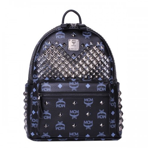 MCM Petit sac à dos à clous avant Stark MC4237S Noir
