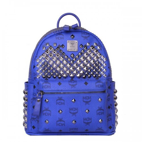MCM Petit sac à dos à clous avant Stark MC4237S Bleu