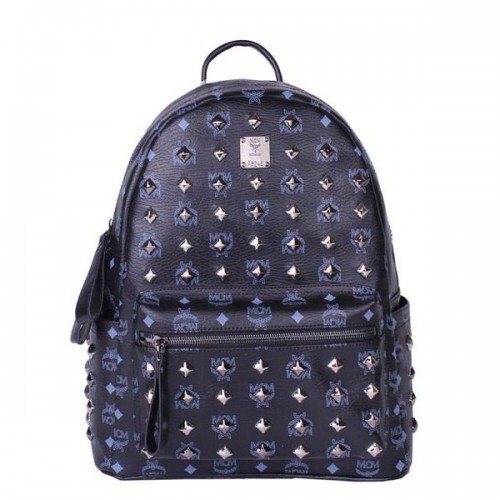 MCM Stark Clouté Moyen Sac À Dos MC2089 Noir