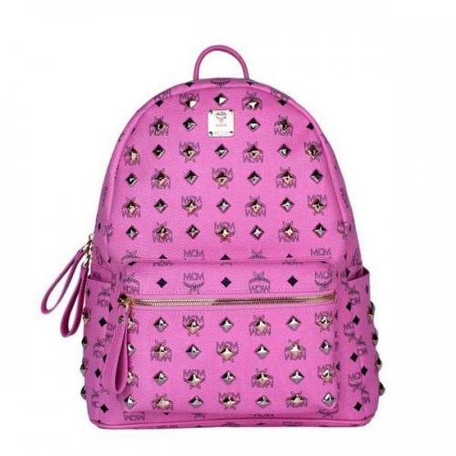 MCM Stark Clouté Moyen Sac À Dos MC2089 Rose