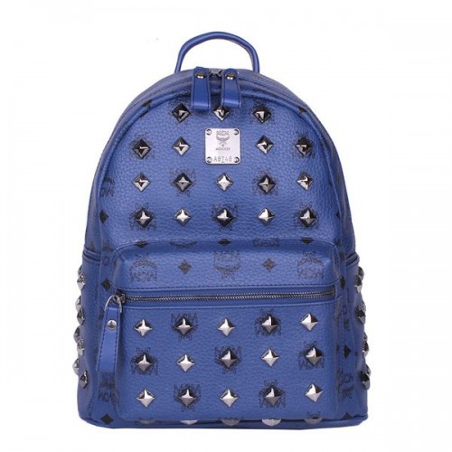 MCM Stark Petit Sac à Dos Clouté MC2089S Royal
