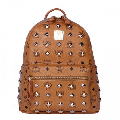 MCM Stark Petit Sac à Dos Clouté MC2089S Blé