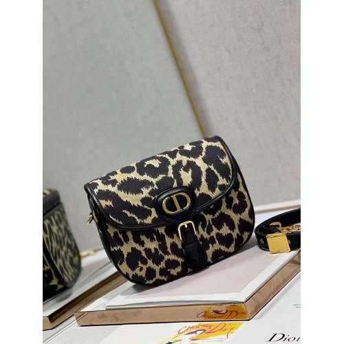 SAC BOBBY DIOR MOYEN Beige Broderie Mizza Multicolore C9268E