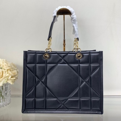 SAC CABAS DIOR ESSENTIEL MOYEN Cuir de veau M8721 NOIR