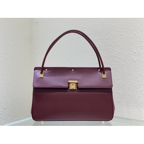 Sac porté épaule MEDIUM DIOR Cuir de veau C0701 Bordeaux