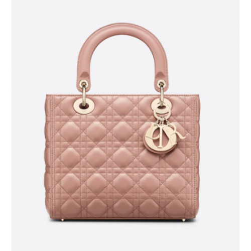 SAC FEMME DIOR MOYEN Agneau Cannage Blush M0565O