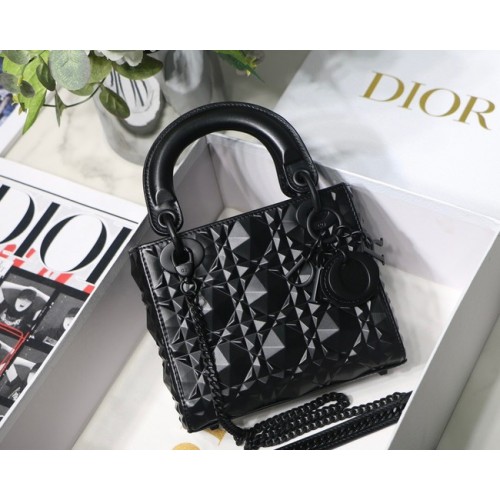 SAC FEMME DIOR MOYEN Cannage Cuir de veau M0566OE noir