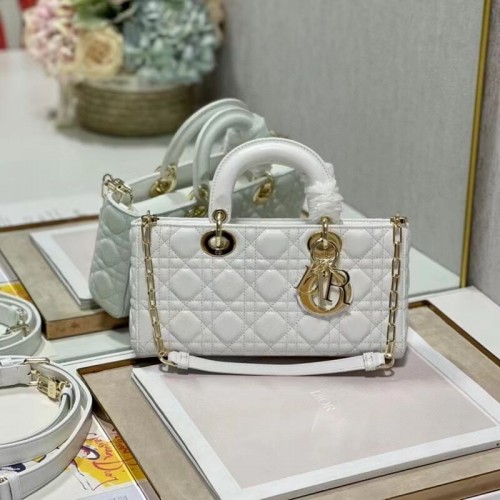 SAC FEMME DIOR MOYEN Cannage Agneau C2820 blanc