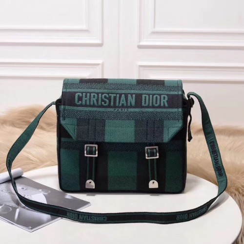 MESSAGER TAS DIOR OBLIQUE DIORCAMP M1291VRIS-2 Vert noirâtre