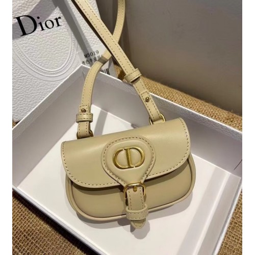 MINI DIOR SAC BOBBY Warm Taupe Box Calfskin S5109U Crème