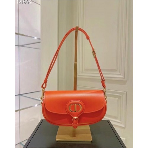 MINI DIOR SAC BOBBY Warm Taupe Box Calfskin S5109U Orange
