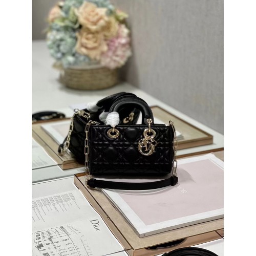 MINI DIOR SAC FEMME D-JOY Cannage Agneau M0540ONG noir
