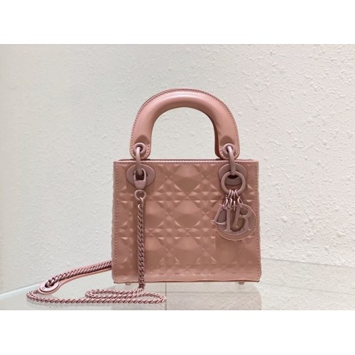 MINI SAC LADY DIOR Cannage Cuir de veau C2815 rose