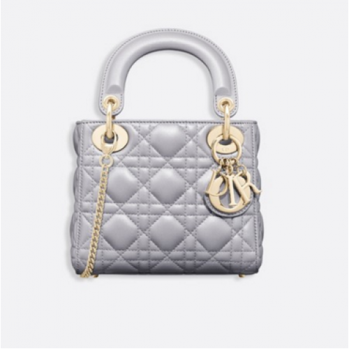 MINI LADY DIOR-TAS VAN LAMSLEER M15P gris