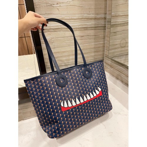 MOYNAT Cabas Motif Dents M23011 Marine