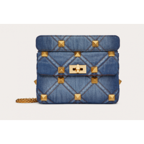 Moyenne chaîne VALENTINO ROMAN STUD Denim XW0B0I82H