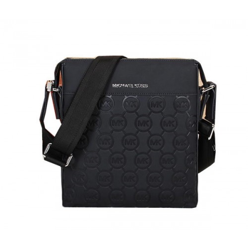 Michael Kors Sac messager en cuir de veau 99053 Noir