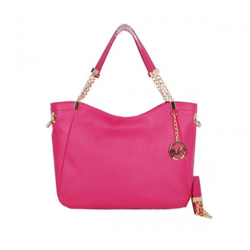 Michael Kors Jet Set Sac De Voyage En Cuir Grainé MK0913 Rose