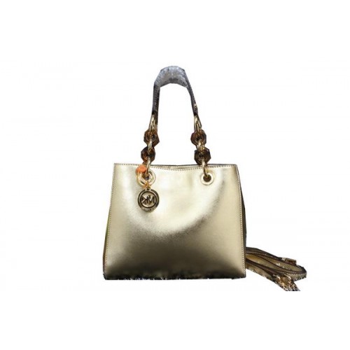 Michael Kors Jet Set Sac De Voyage En Cuir Irisé MK9008 Doré