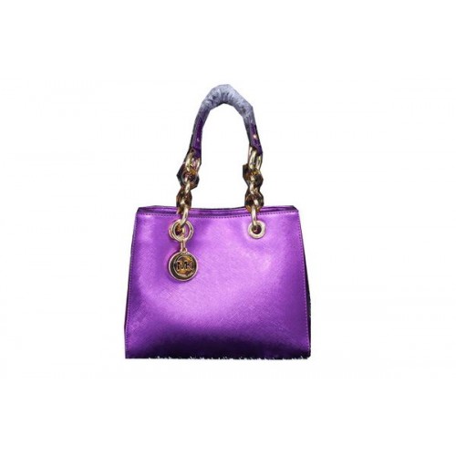 Michael Kors Jet Set Sac De Voyage En Cuir Irisé MK9008 Violet