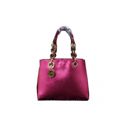 Michael Kors Jet Set Sac De Voyage En Cuir Irisé MK9008 Rose