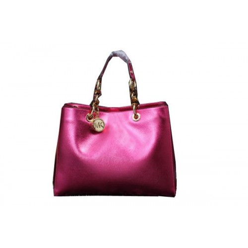 Michael Kors Jet Set Sac De Voyage En Cuir Irisé MK9009 Rose