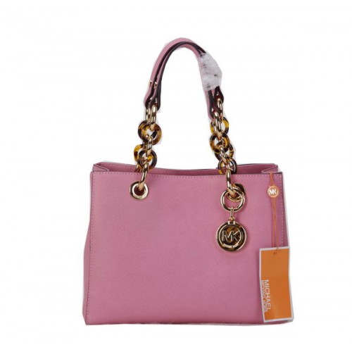 Michael Kors Jet Set Sac De Voyage En Cuir D'origine MK0619 Rose