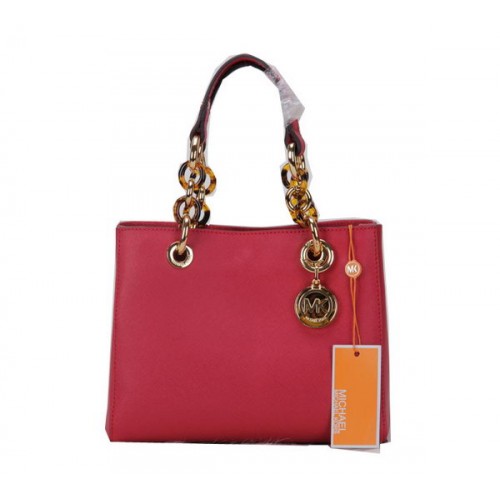 Michael Kors Jet Set Sac De Voyage En Cuir D'origine MK0619 Rouge