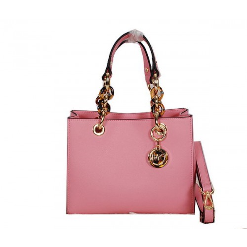 Michael Kors Jet Set Sac De Voyage En Cuir Saffiano MK0917 Rose