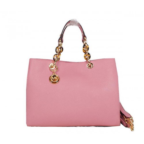 Michael Kors Jet Set Sac De Voyage En Cuir Saffiano MK8860 Rose