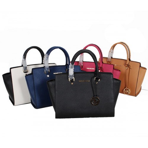 Michael Kors MK0909 Sac cartable Selma à fermeture éclair sur le dessus