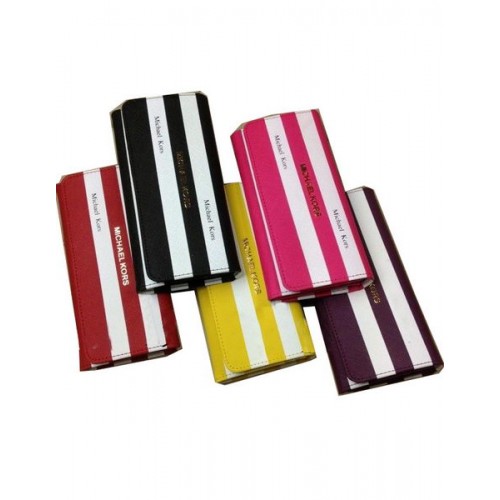 Michael Kors MK2014 Portefeuille à rabat en cuir Saffiano