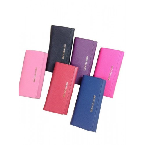 Michael Kors MK3012 Portefeuille à rabat en cuir Saffiano