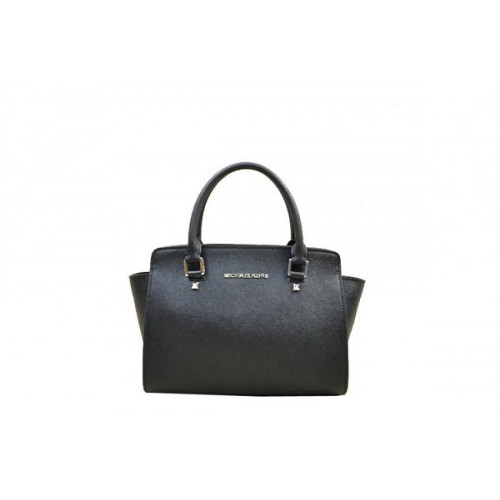 Michael Kors Sac moyen Selma Top-Zip Cartable Noir