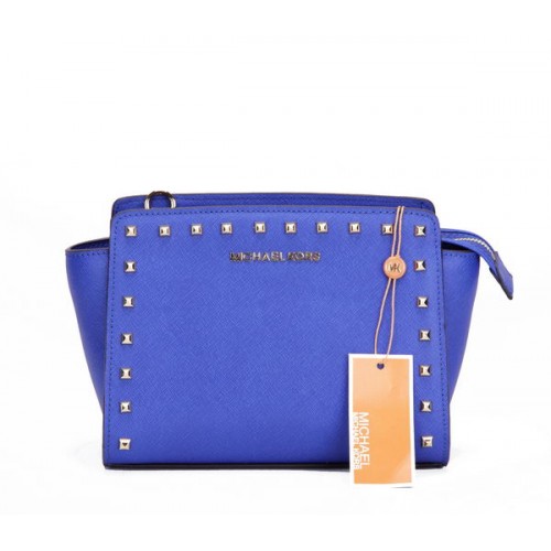 Michael Kors Mini Selma Messenger Bag MK1868 Bleu Rivet