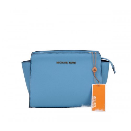 Michael Kors Mini Selma Messenger Bag MK1869 Bleu Ciel