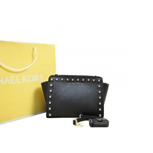 Michael Kors Mini sac messager Selma MK1888 Noir