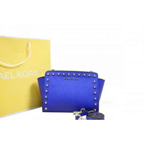 Michael Kors Mini Selma Messenger Bag MK1888 Bleu